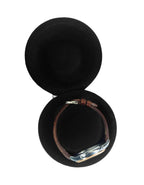 31MADISON ROOSEVELT Black Leather Single Watch Travel Case