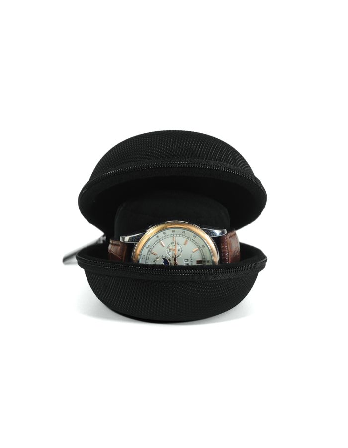 31MADISON ROOSEVELT Black Nylon Single Watch Travel Case