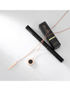 31MADISON Roman Rose Gold Drop Necklace