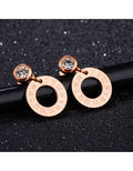 31MADISON Roman Rose Gold Earrings