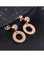 31MADISON Roman Rose Gold Earrings