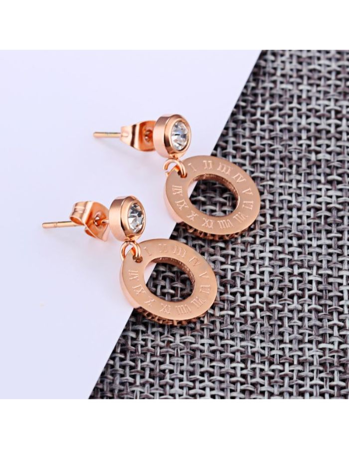 31MADISON Roman Rose Gold Earrings