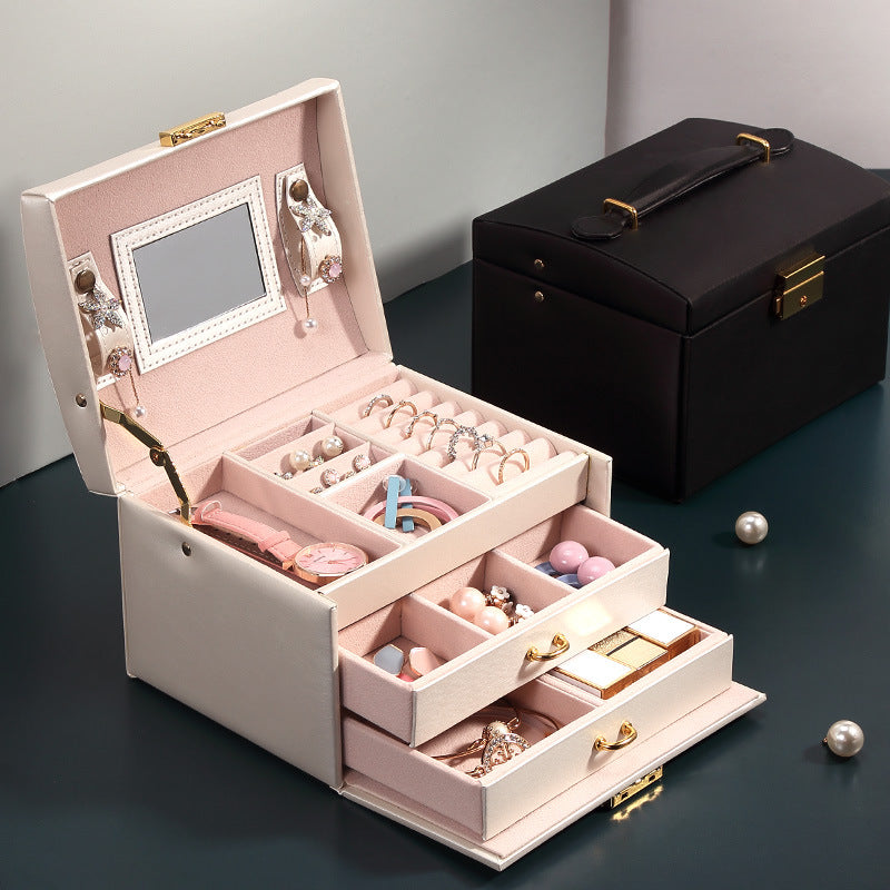 31MADISON DOWNTOWN Pearl White 2 Drawer Jewellery Case