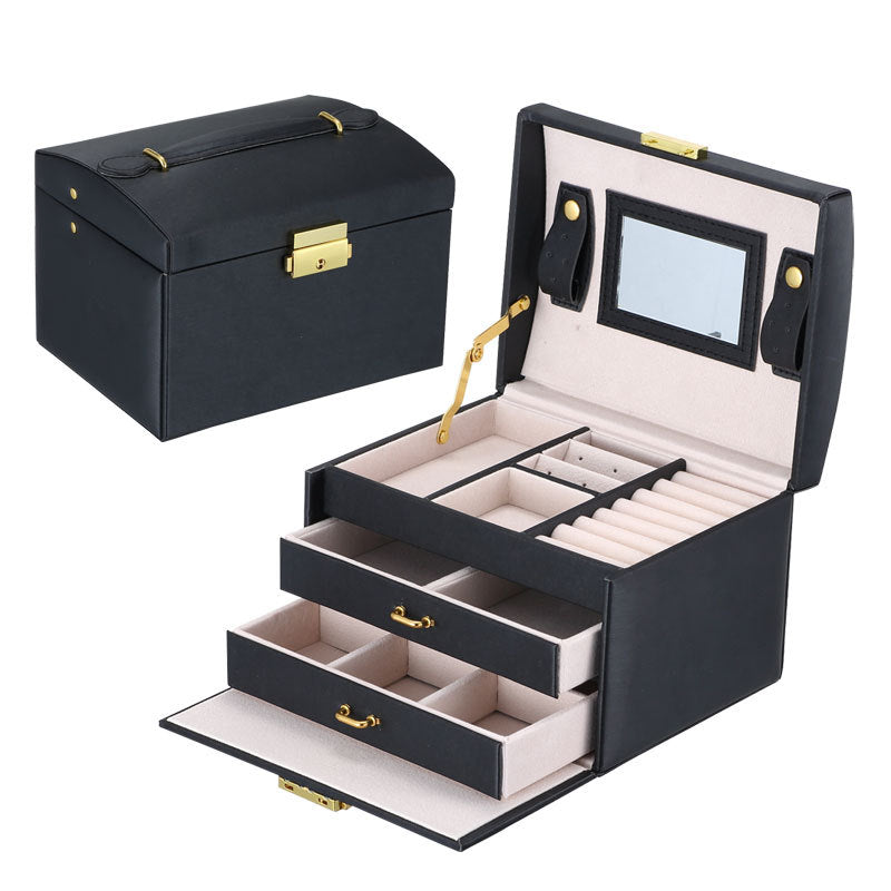31MADISON DOWNTOWN Black 2 Drawer Jewellery Case