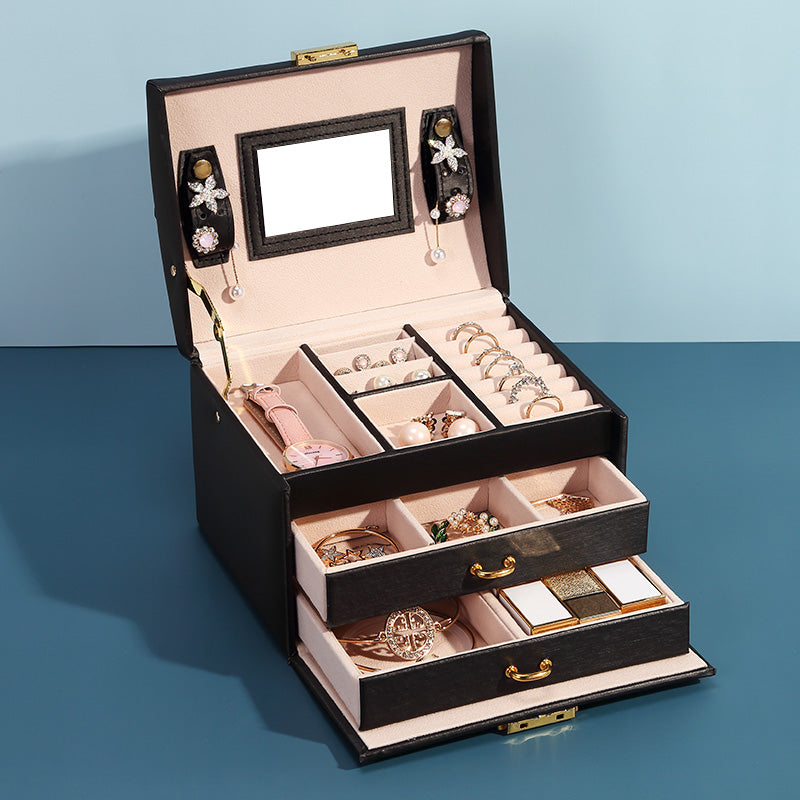 31MADISON DOWNTOWN Black 2 Drawer Jewellery Case