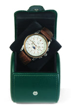 31MADISON ROOSEVELT Green Watch Travel Case
