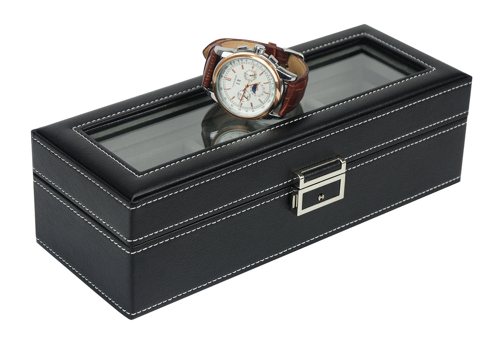 31MADISON HUDSON Black 5 Slot Watch Case