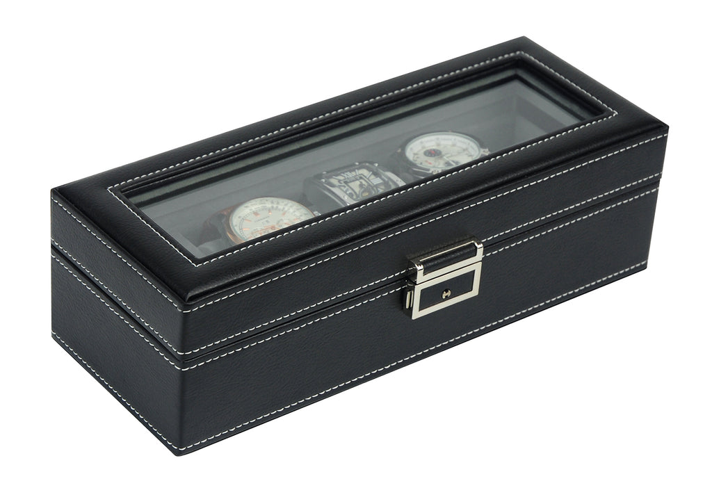31MADISON HUDSON Black 5 Slot Watch Case