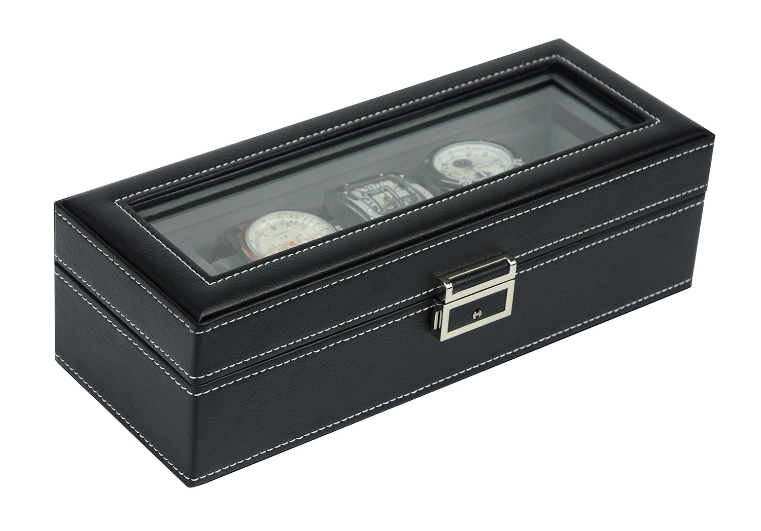 31MADISON HUDSON Black 5 Slot Watch Case