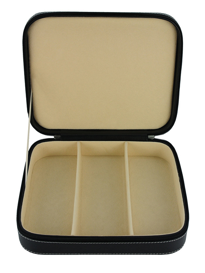 31MADISON ROOSEVELT Black 3 Slot Eyewear Glasses Case