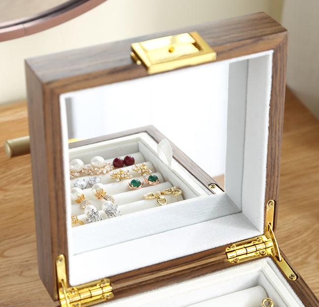 31MADISON GREENWICH Walnut Small Jewellery Case