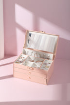 31MADISON LENNOX Pink 2 Drawer Jewellery Case