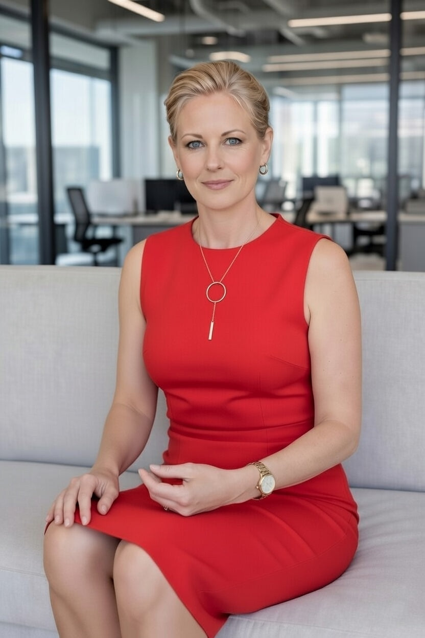 31MADISON Rose Gold Circle Drop Necklace