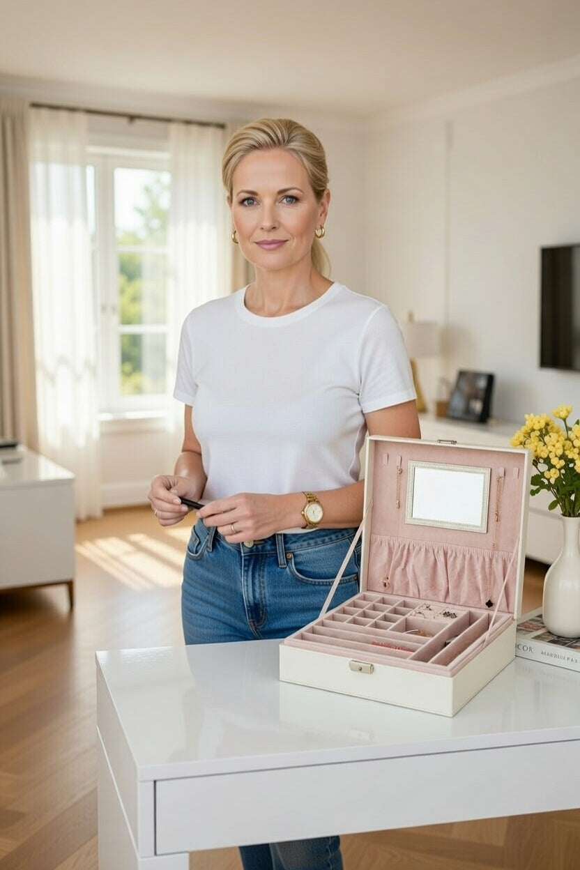 31MADISON WESTSIDE White Jewellery Case